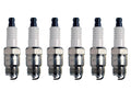 Set of 6 U-Groove Spark Plugs Gap 0.035 for V6 L6