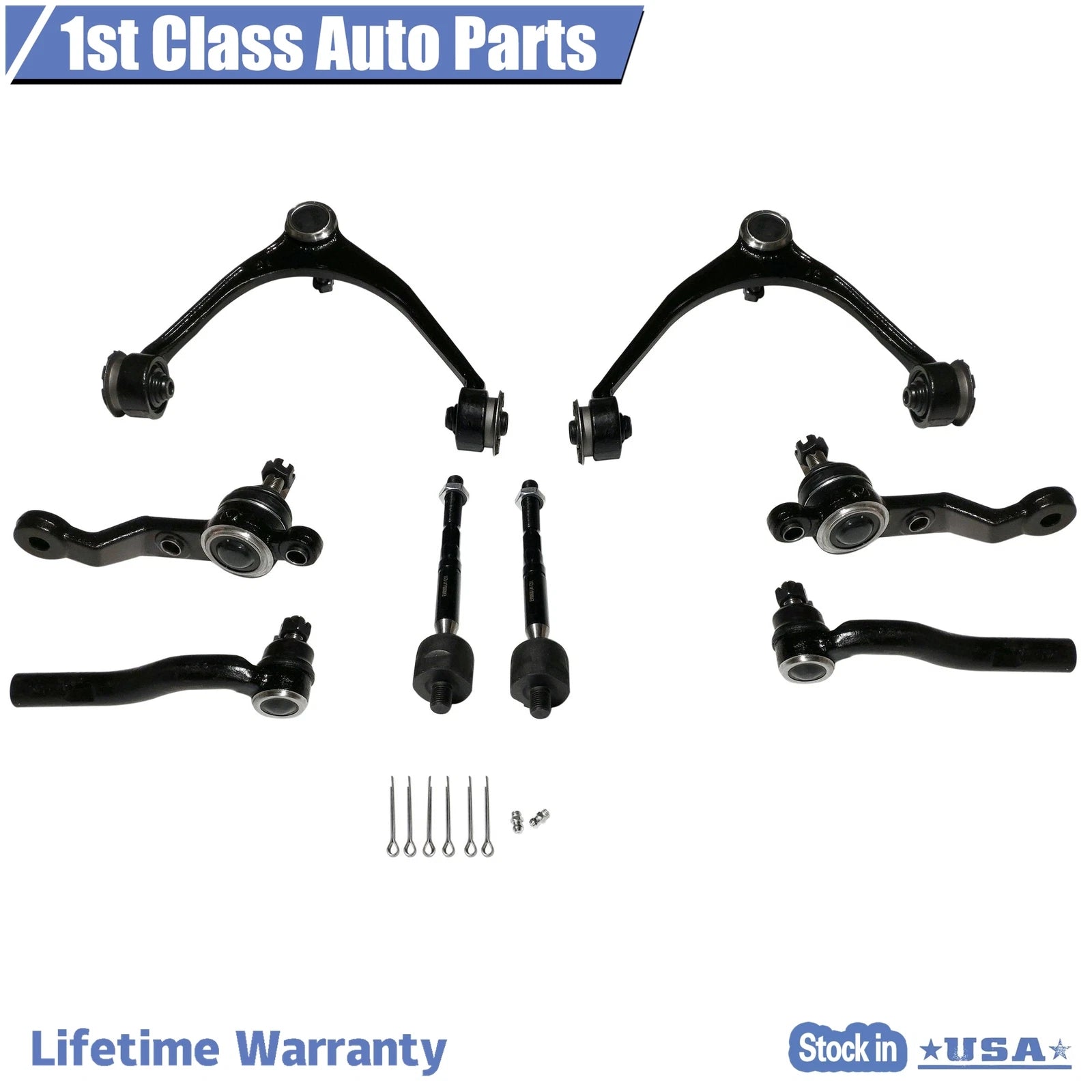 Set of 8 Front Suspension Upper Control Arms Ball Joints for Lexus GS300 GS430 (1998–2005)