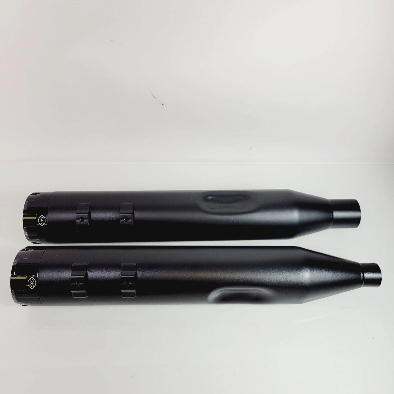 S&S Cycle Mufflers Black Thruster 550-0666 for Harley Touring (2017–2023)