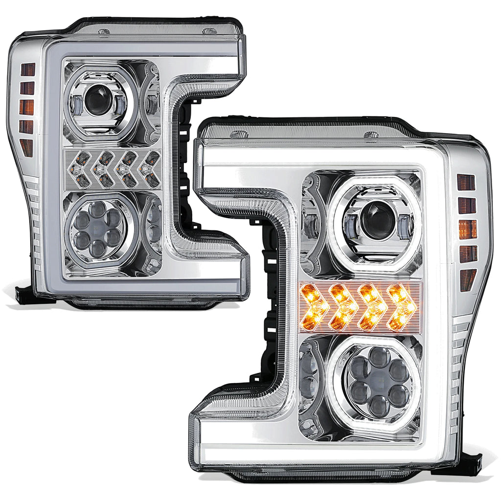 Sequential LED Light Bar Headlight for Ford F250 SD (2017–2019)
