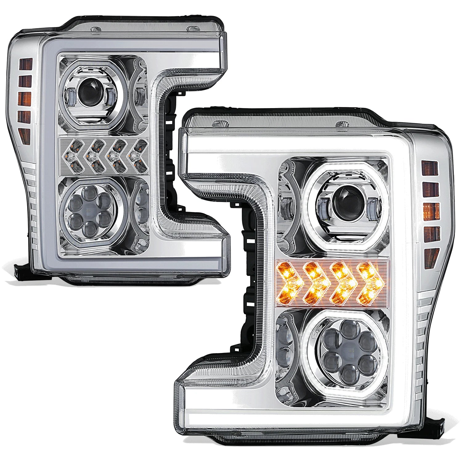 Sequential LED Light Bar Headlight for Ford F250 SD (2017–2019)