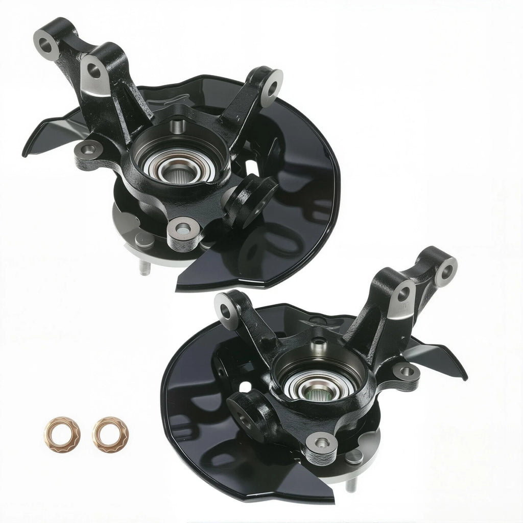 2X Front Wheel Bearing Hub Steering Knuckle Assembly for Toyota Corolla (2003–2008)