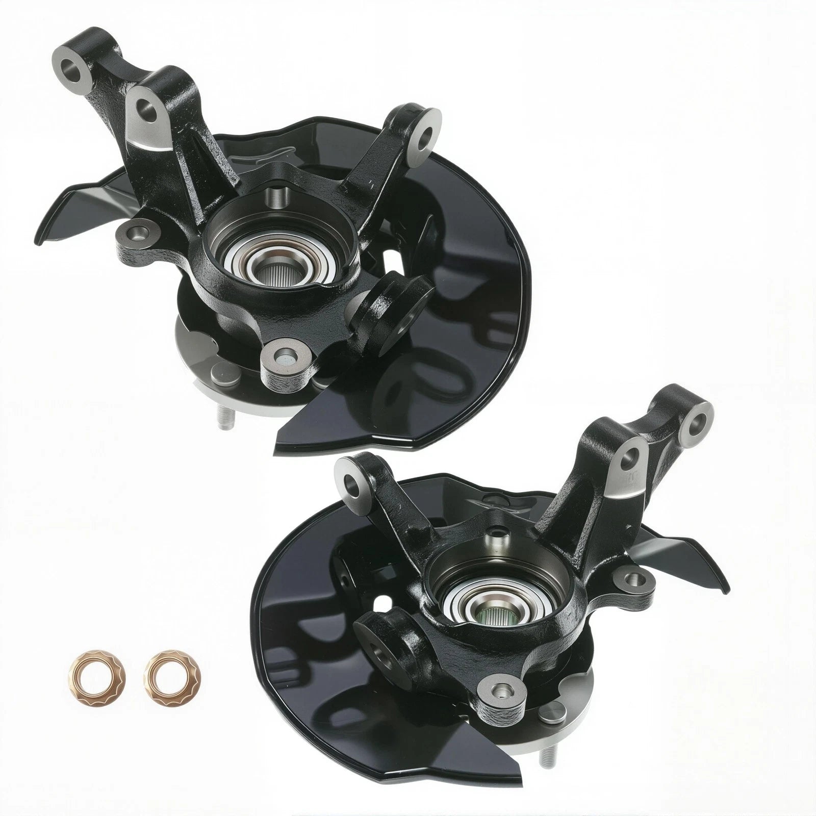 2X Front Wheel Bearing Hub Steering Knuckle Assembly for Toyota Corolla (2003–2008)