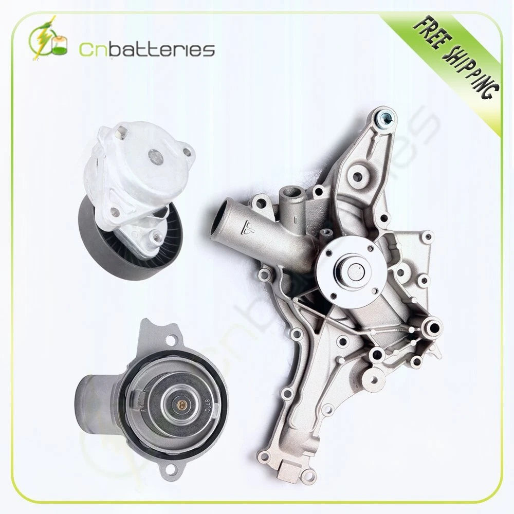 Water Pump, Thermostat, Tensioner for Mercedes-Benz C320 C240 CL500 (2001–2005)