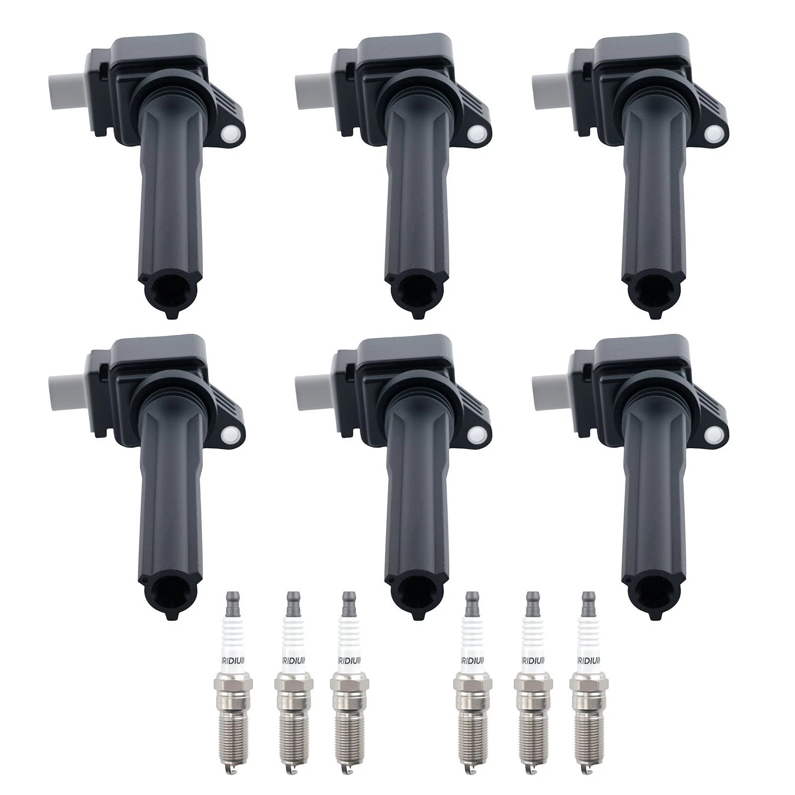 6X Ignition Coil Set + Spark Plugs for Lincoln Navigator 3.5L (2018–2019)