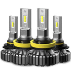 6Pcs 9005 9006 H8 LED Headlight Fog Light Kit for
