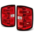 Dual C-Shape LED Tail Brake Lights for Silverado/Sierra (2014–2019)