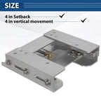 Adjustable Outboard Motor Jack Plate Tool for Boats (4")