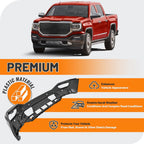 Front Bumper Cover for GMC Sierra 1500 (2016–2019) Black with Sensor Hole