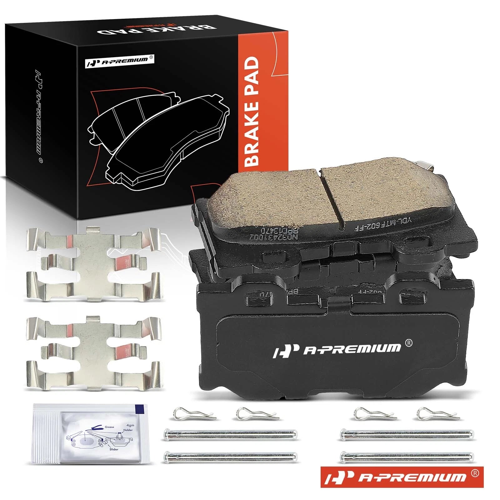 Set of 4 Rear Ceramic Brake Pads for Nissan 370Z (2009–2019) Infiniti Q50 (2014–2019)