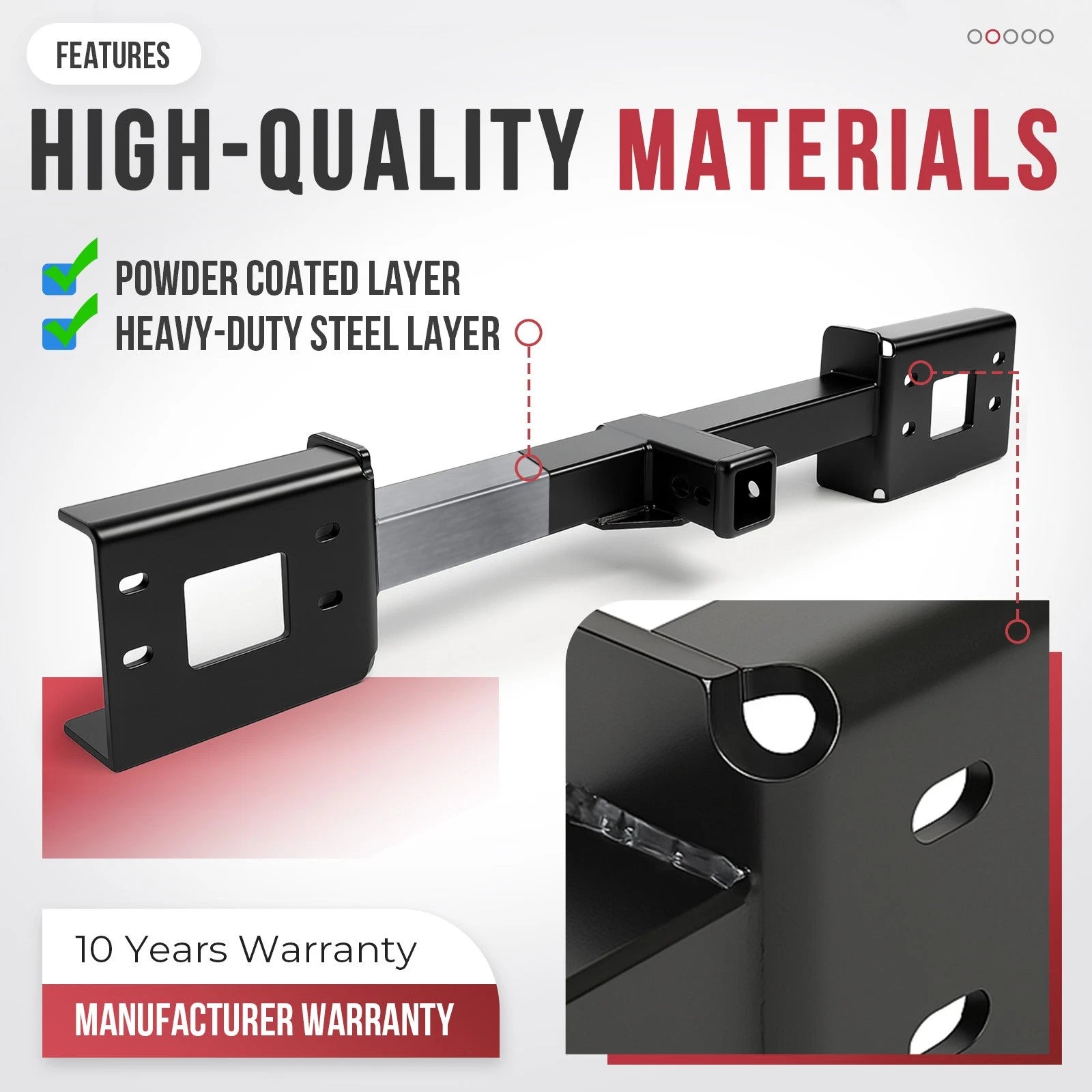 Front Mount Trailer Receiver Hitch for Ford F-250 F-350 Excursion (1999–2007)
