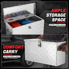 27" Aluminum Tool Box for Hydraulic Lift (5 Bar Diamond Tread)