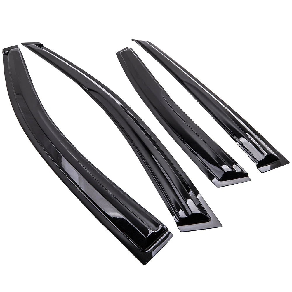 Set of 4 Smoke Acrylic Window Visors for Nissan Sentra (2013–2019)