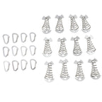 Set of 12 Outdoor Deck Anchors for Tent and Furniture Stability