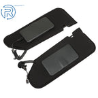 Set of 2 Sun Visors for Chevrolet Corvette (2005-2013) Black Cloth