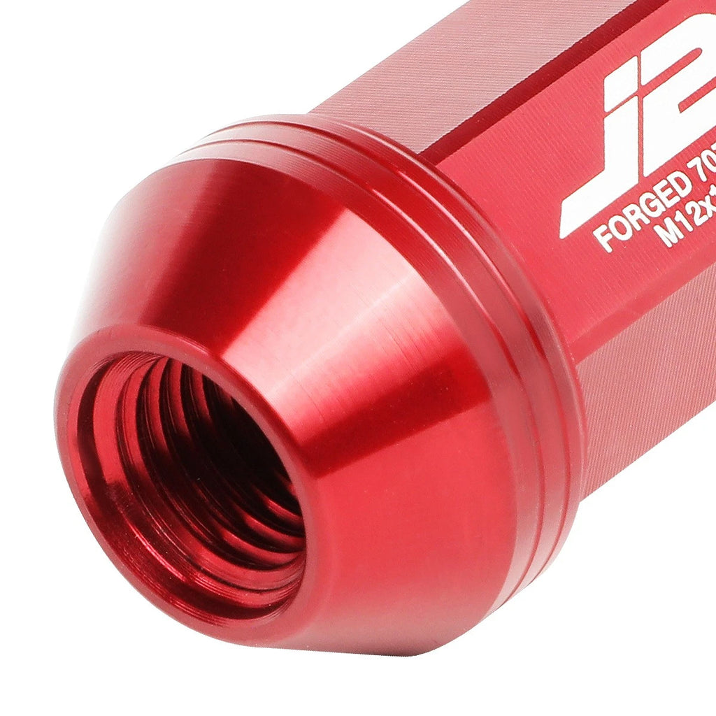 20Pcs J2 7075 Forged Aluminum M12x1.5 Knurled Top Lug Nut Kit for