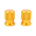 Gold Tire Valve Caps for Car Wheel Rim Dust Cover Ventil - Fits Various Models