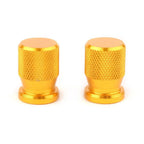 Gold Tire Valve Caps for Car Wheel Rim Dust Cover Ventil - Fits Various Models
