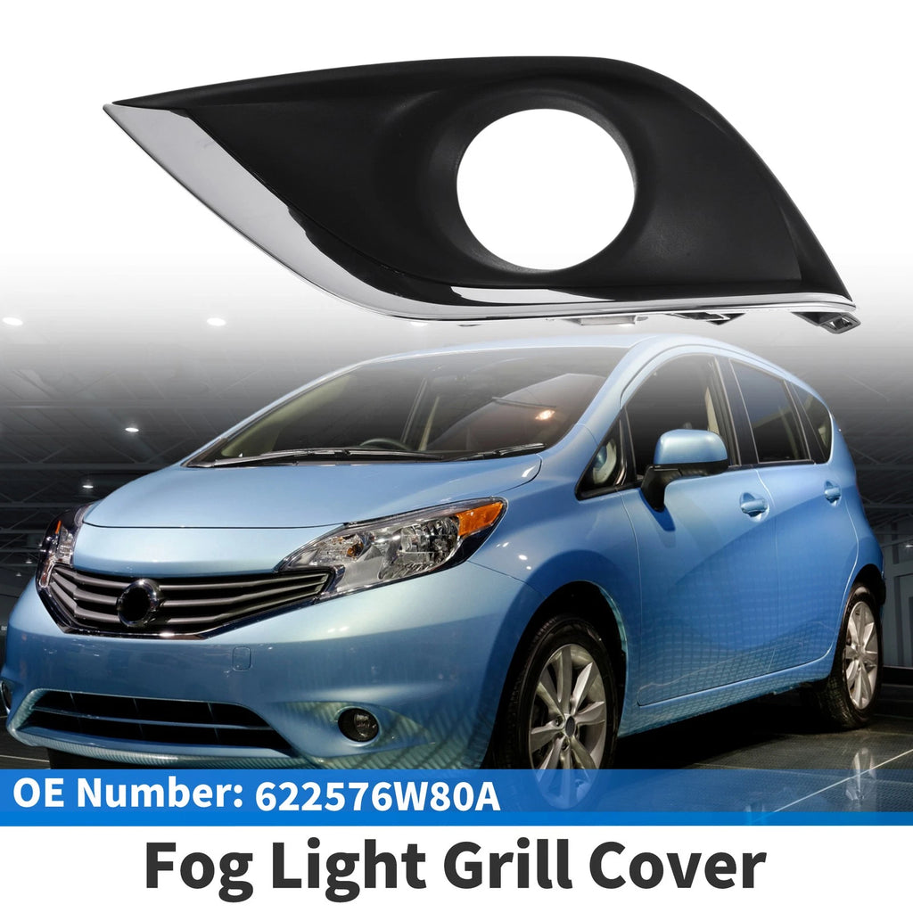 Front Left Fog Light Grill No. 622576W80A for Nissan Versa (2015–2018)