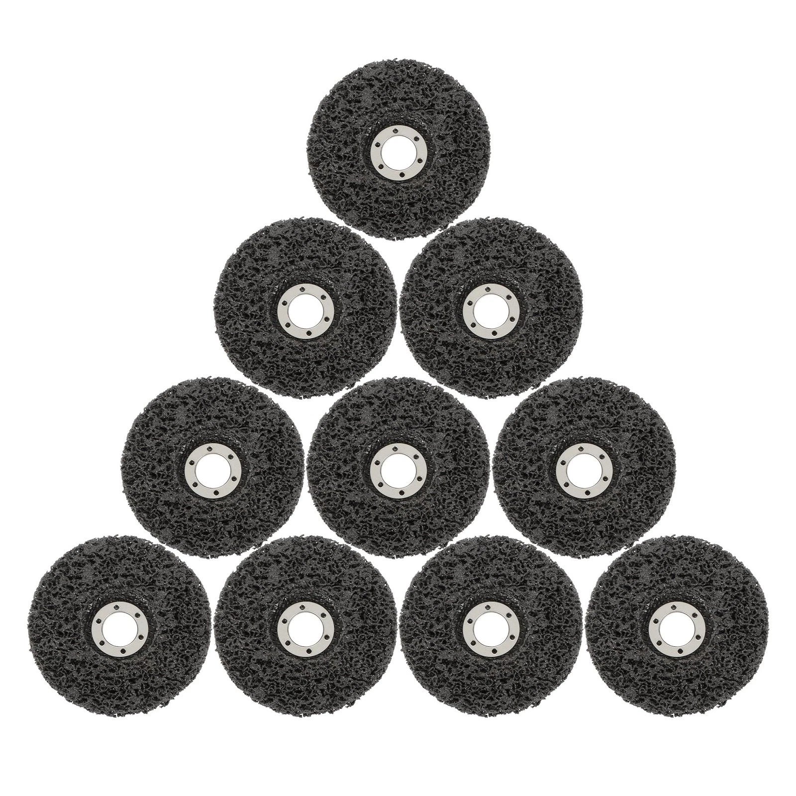 Set of 10 Black Diamond Grinding Discs for Angle Grinder (4.5 inch)