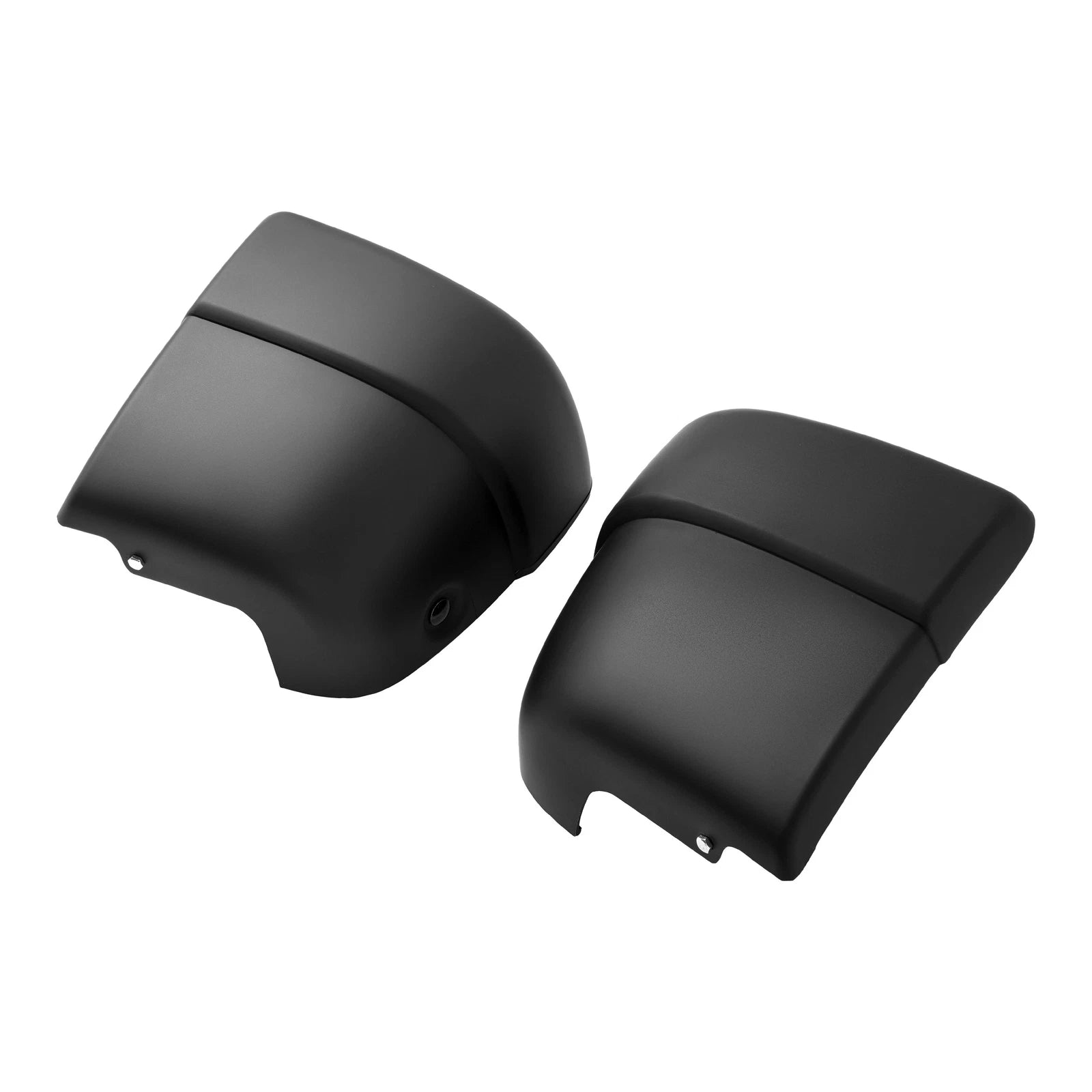 Set of 2 Matte Black Rear Bumper End Caps for Isuzu Rodeo