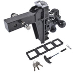 Adjustable Trailer Hitch for 2" Receiver (17000 lbs GTW)