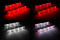 Clear 2-Color LED Rear Bumper Reflector Light for Cadillac CTS Torrent