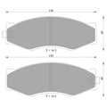 LH+RH 2.0L Front Disc Brake Pads for Nissan Skyline R31 (1987-1989)