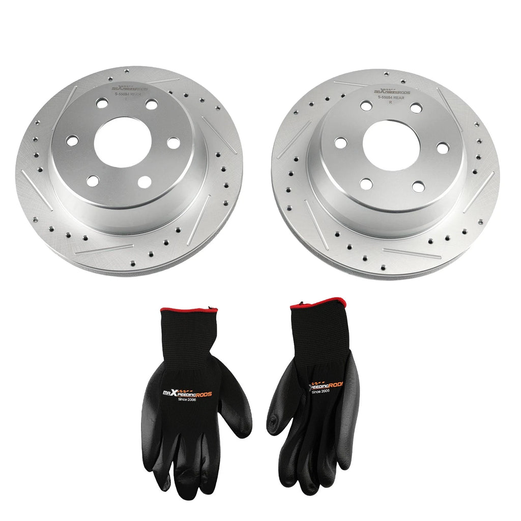 Set of 2 Rear Brake Rotors Kit for Chevrolet Tahoe/Suburban 1500 (2000–2006)