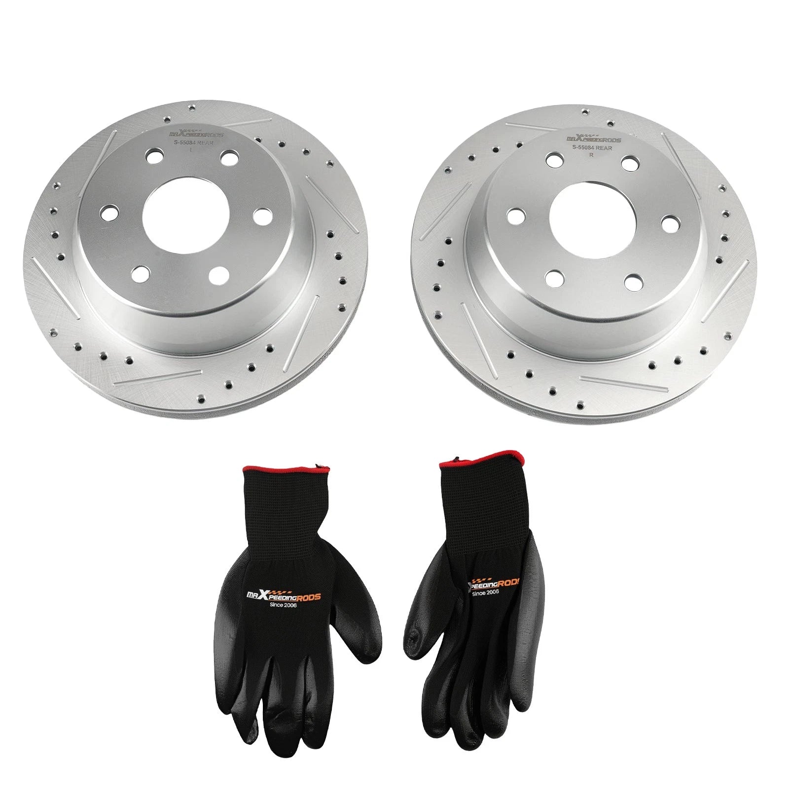 Set of 2 Rear Brake Rotors Kit for Chevrolet Tahoe/Suburban 1500 (2000–2006)