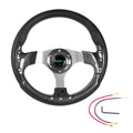 6 Hole Steering Wheel for EZGo Club Car (Universal, Carbon Fiber)