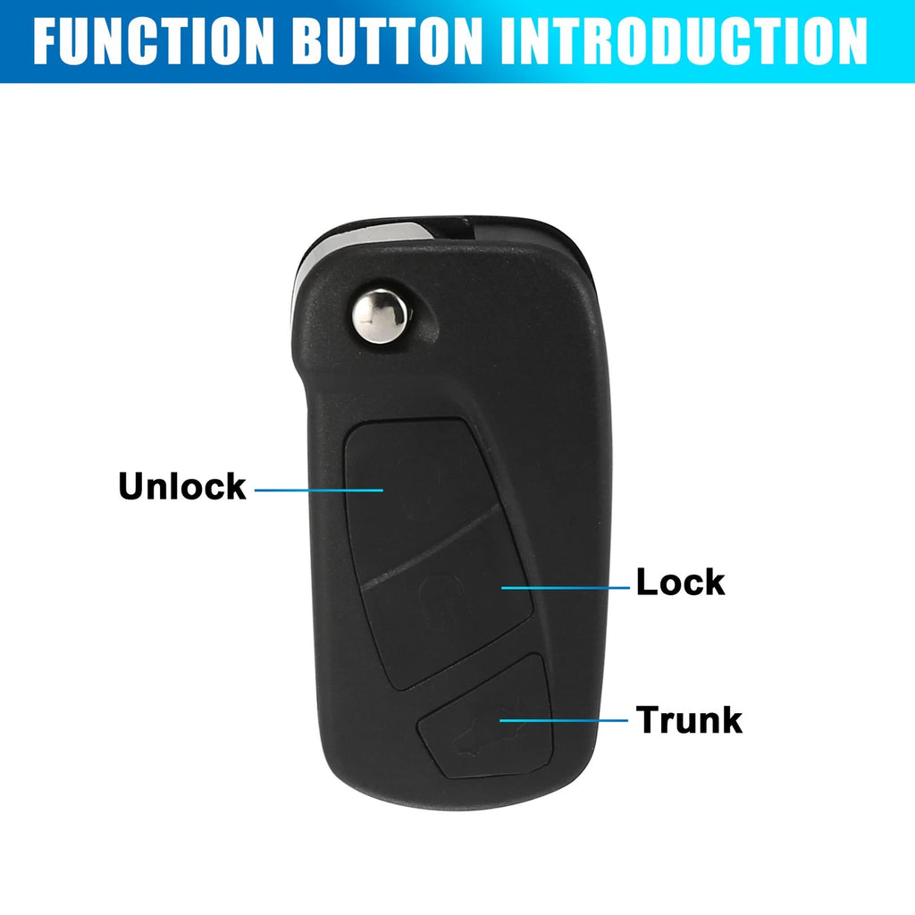 Remote Control Fob Key Case Shell for Ford Ka (2008–2016)