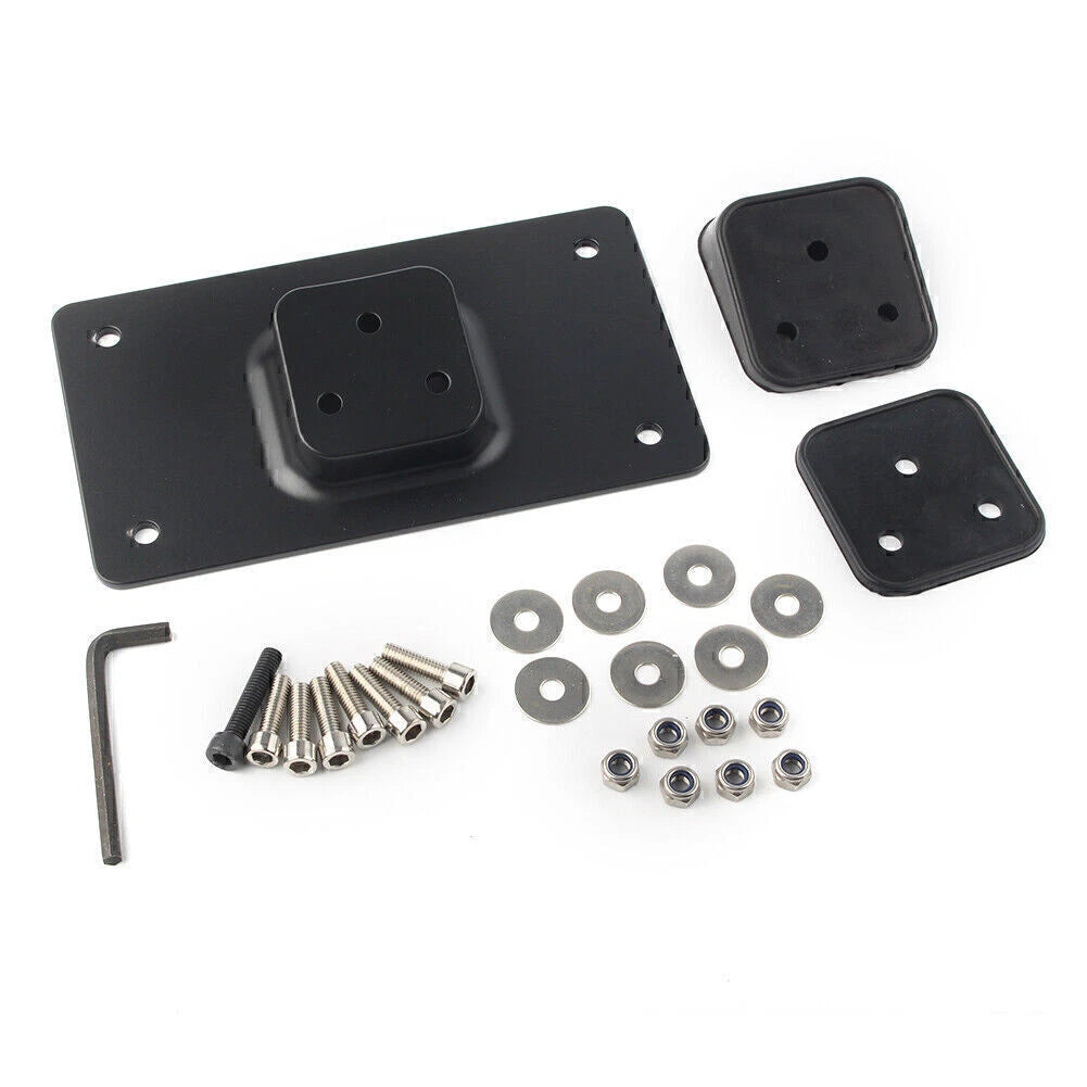 Laydown Tilt License Plate Frame Mount for Harley Big Twins Sportster Dyna