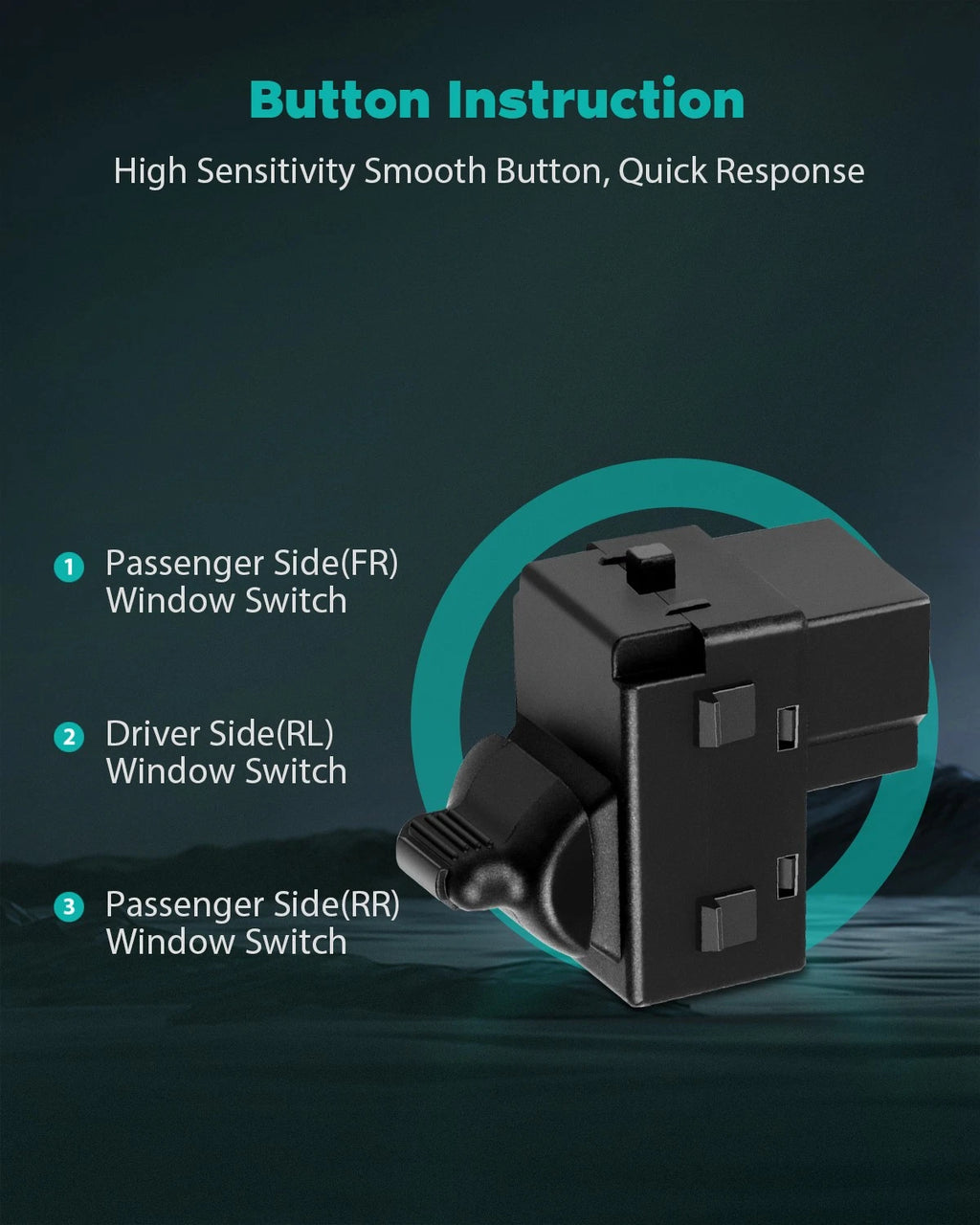 Window Switch for Dodge Ram 1500 2500 3500 4500 Durango Dakota (2002–2010)