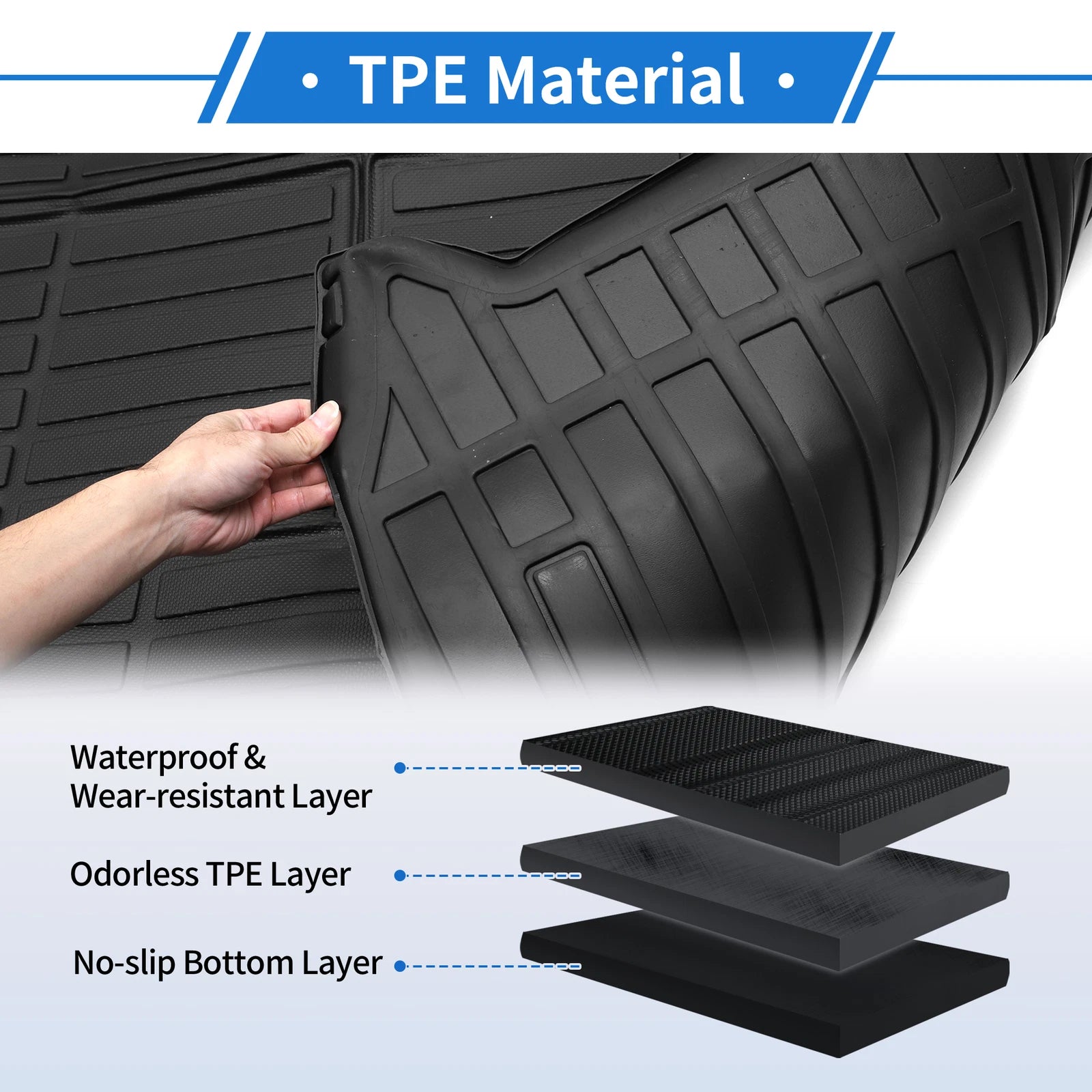 Cargo Liner Rear Trunk Mat for Toyota Highlander (2024–2025)