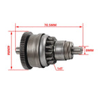 Motor Starter Clutch Gear Bendix for GY6 50CC 80CC Scooter Moped ATV