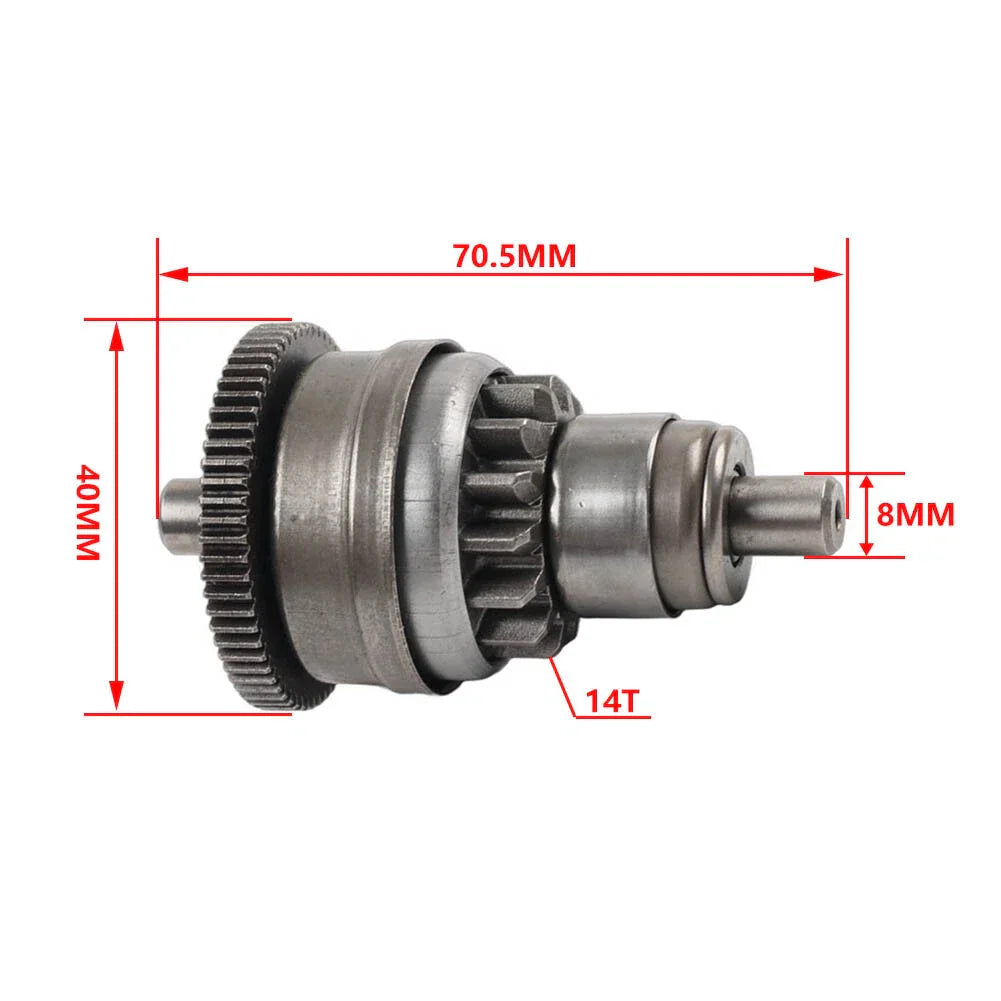 Motor Starter Clutch Gear Bendix for GY6 50CC 80CC Scooter Moped ATV