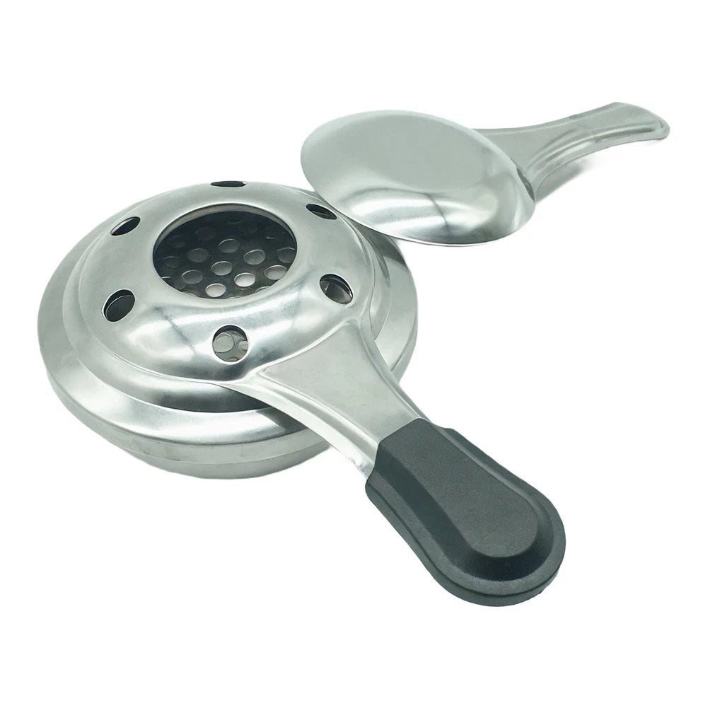 Camping Fondue Pot for Outdoor Use - Stainless Steel Chocolate Cheese Heat