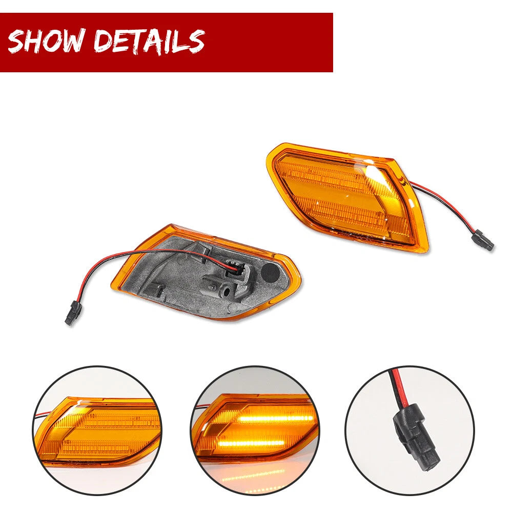 LED Side Marker Lights for Jeep Wrangler (2018–Present)