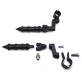 Black Bamboo Footrest Mounting Clamp 1.25" for Harley Sportster 883 1200 (2004–2023)