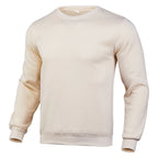 2X Solid Cotton Sweatshirt for Casual Wear (Men's, Long Sleeve, Round Neck)