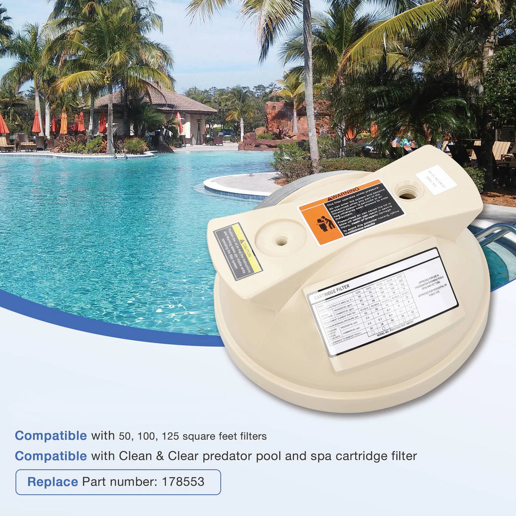 Pool Filter Cover Lid for Pentair Clean & Clear Predator 50 100 125
