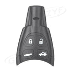 4 x Key Shell Fob Cover for Saab 9-3 Sport Car (2003-2011) Black