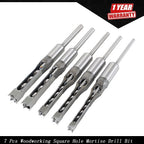 Mortise Bit Set for Woodworking (7 Pack)