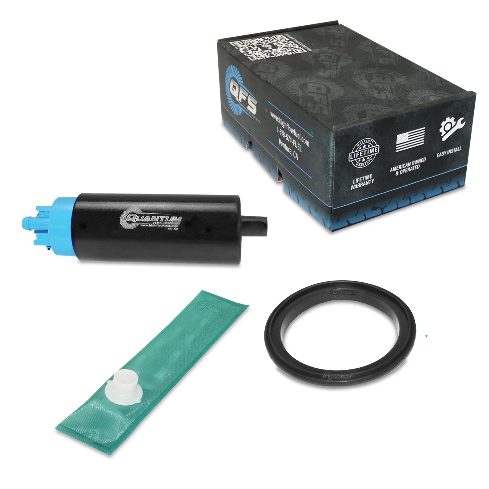 QFS EFI Fuel Pump + Tank Gasket + Strainer for BMW K1200RS (1996–2001)
