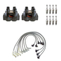 2 Ignition Coil Wires & 8 NGK Nickel Spark Plugs Kit for Ford Explorer (V8)