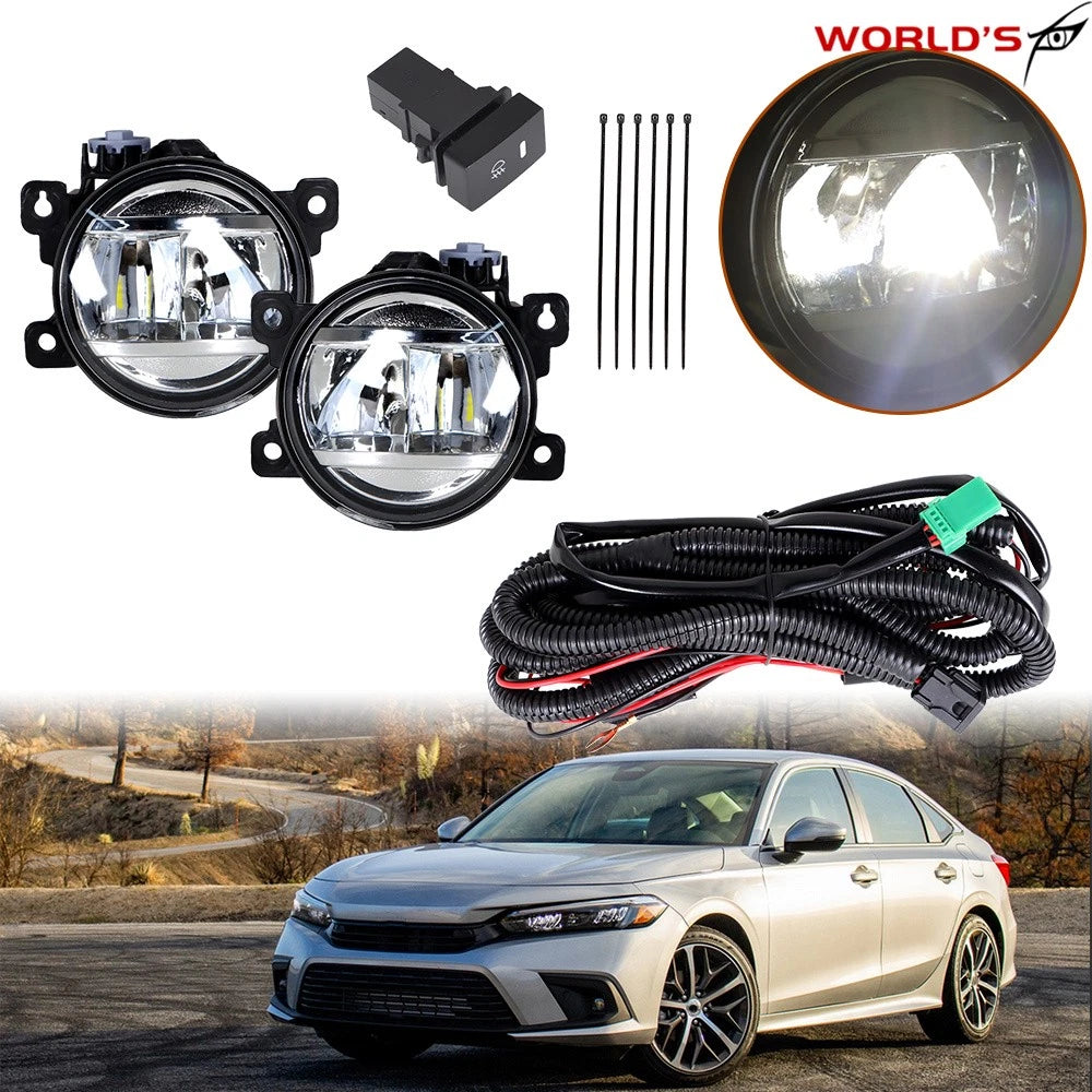 Set of 2 LED Fog Lights for Honda Civic Sedan (2017–2021)