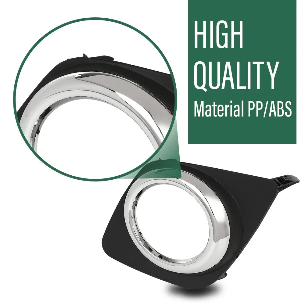 Set of 2 Front Bumper Fog Light Bezels for Toyota RAV4 (2009–2012)