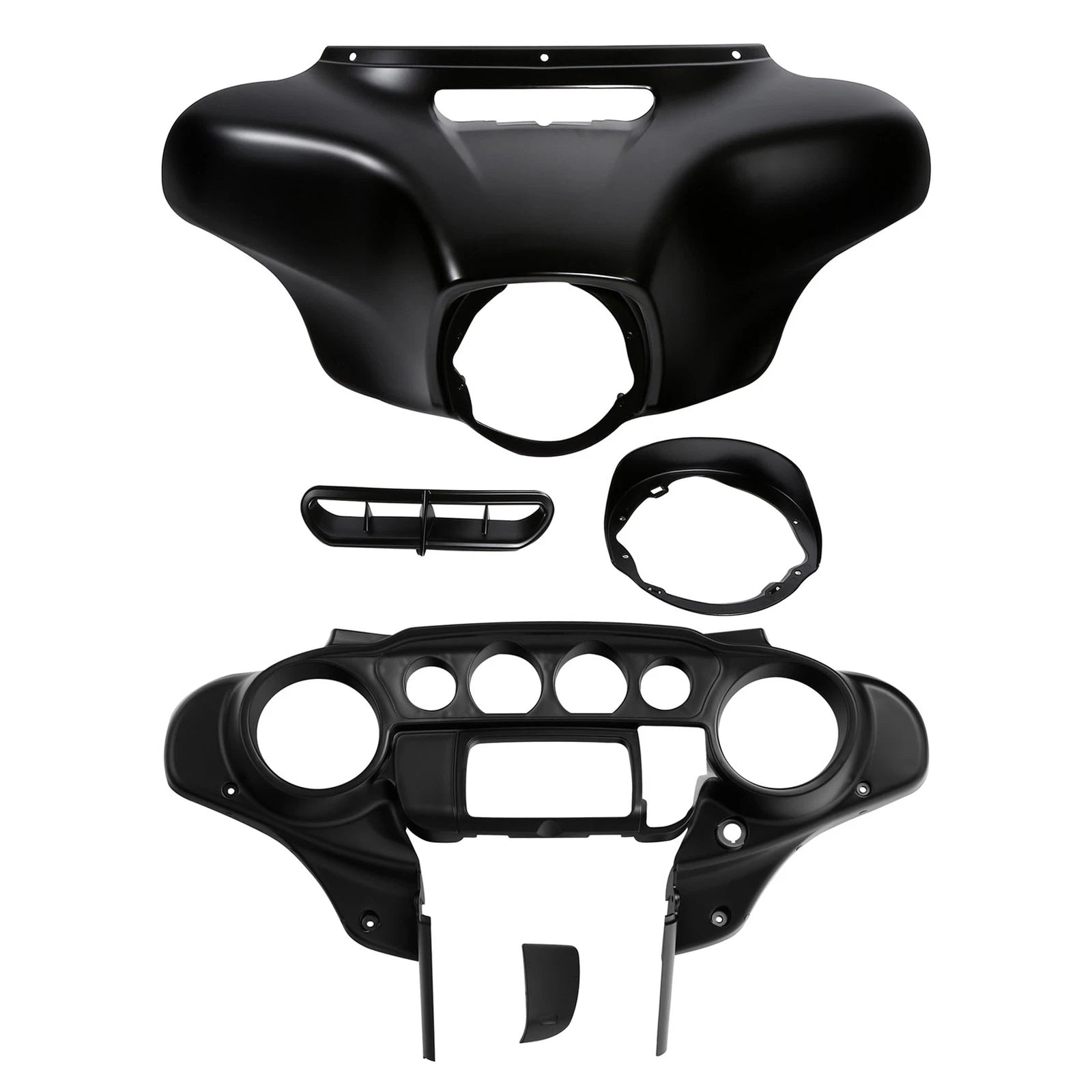 Batwing Inner & Outer Fairings for Harley Street Glide (2014–2023) Black Denim