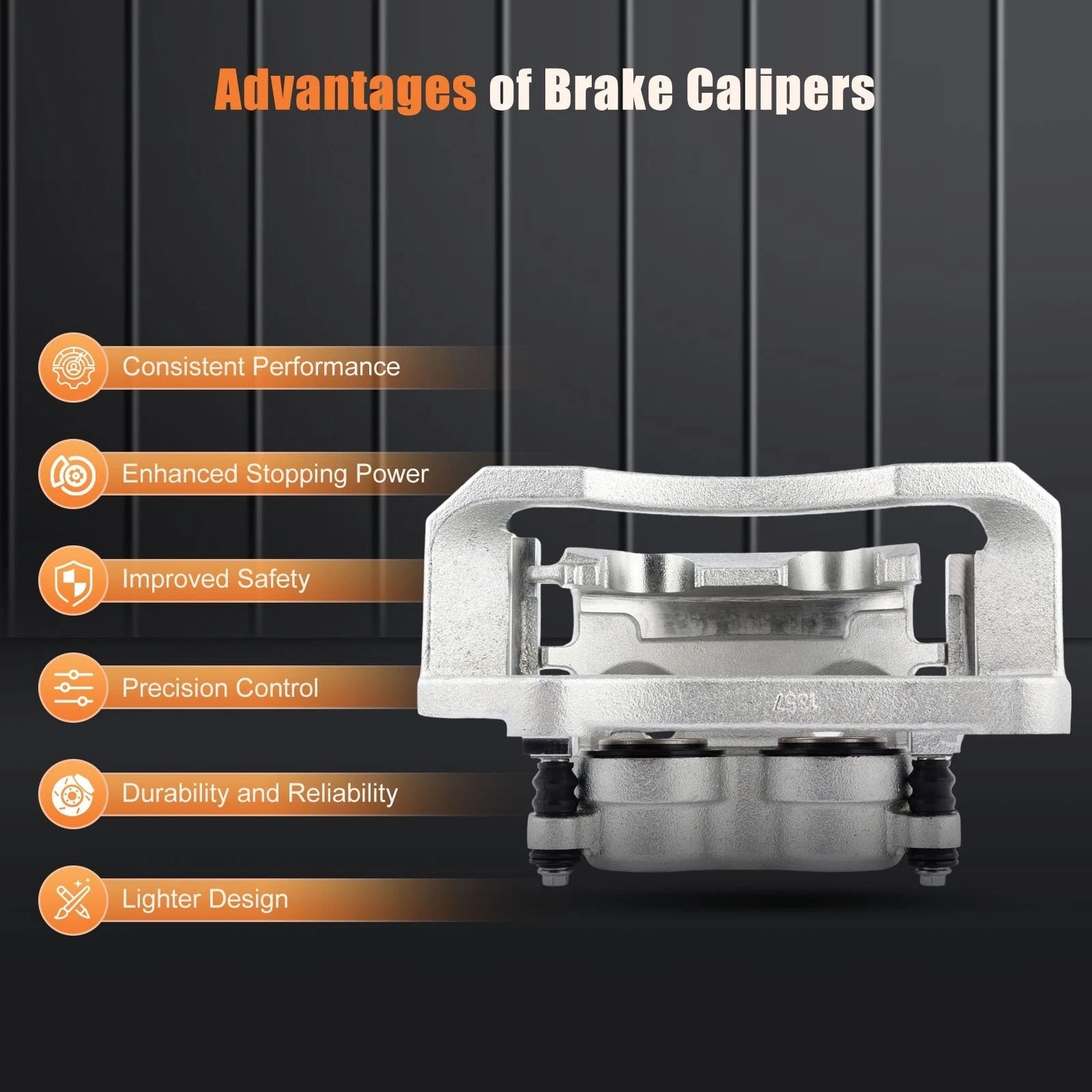 Brake Caliper with Bracket for Dodge Ram 2500 3500 (2003-2008)